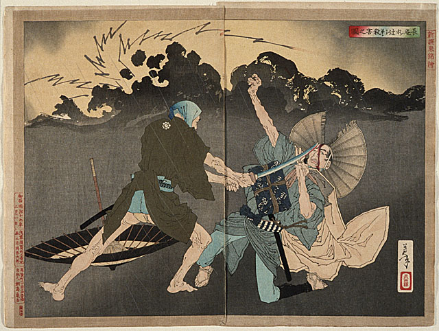 Murai Choan murders his brother at the crossroads of Fudanotsuji.