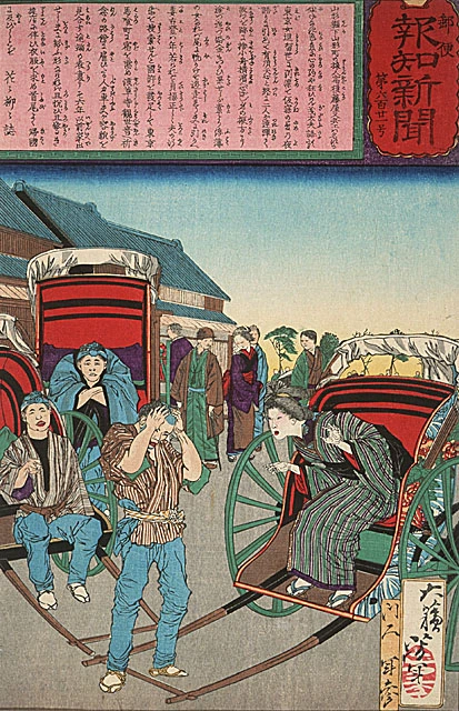 No 621. The loyal wife Koto recognises her long-lost husband as a rickshaw driver.