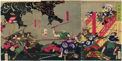 The battle of Honnō-ji Temple