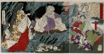 The supernatural beings at Shirazunoyabu in Yawata