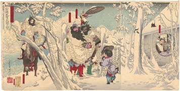 Gentoku visits Kōmei in the snow